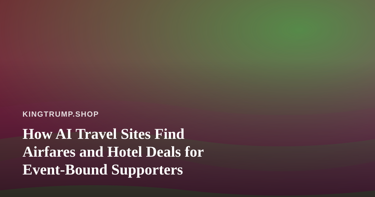 How AI Travel Sites Find Airfares and Hotel Deals for Event-Bound Supporters