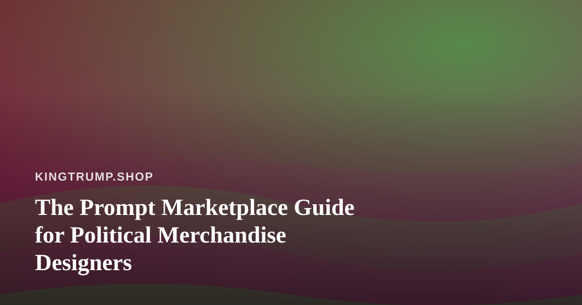 The Prompt Marketplace Guide for Political Merchandise Designers